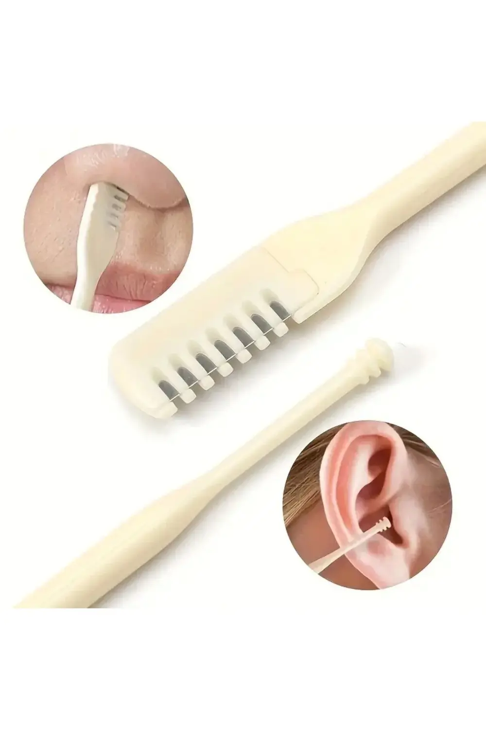 BUFFER® 2'Si Bir Arada 2 Parça Kutulu Burun Kıl Alma ve Kulak Tem