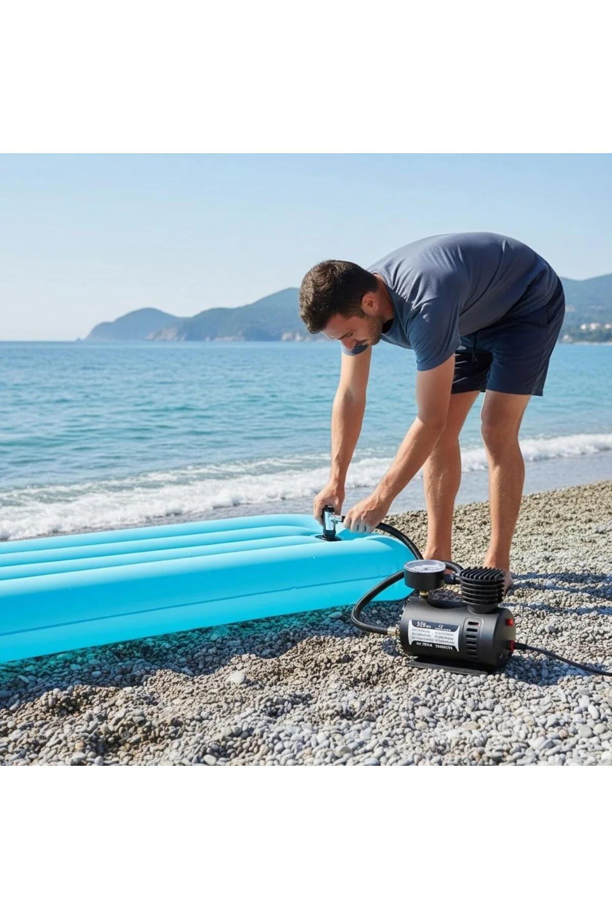 BUFFER® 300 PSI Güçlü Taşınabilir Hava Kompresörü–Araba, Motosikl