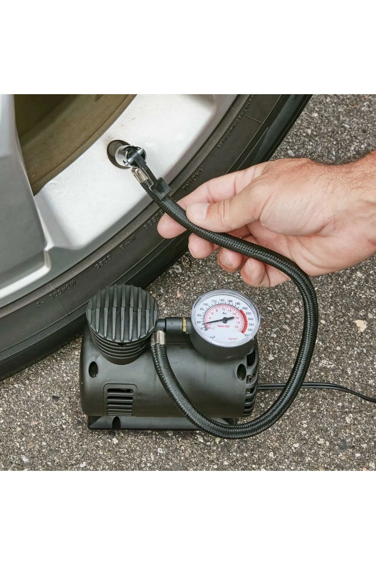 BUFFER® 300 PSI Güçlü Taşınabilir Hava Kompresörü–Araba, Motosikl