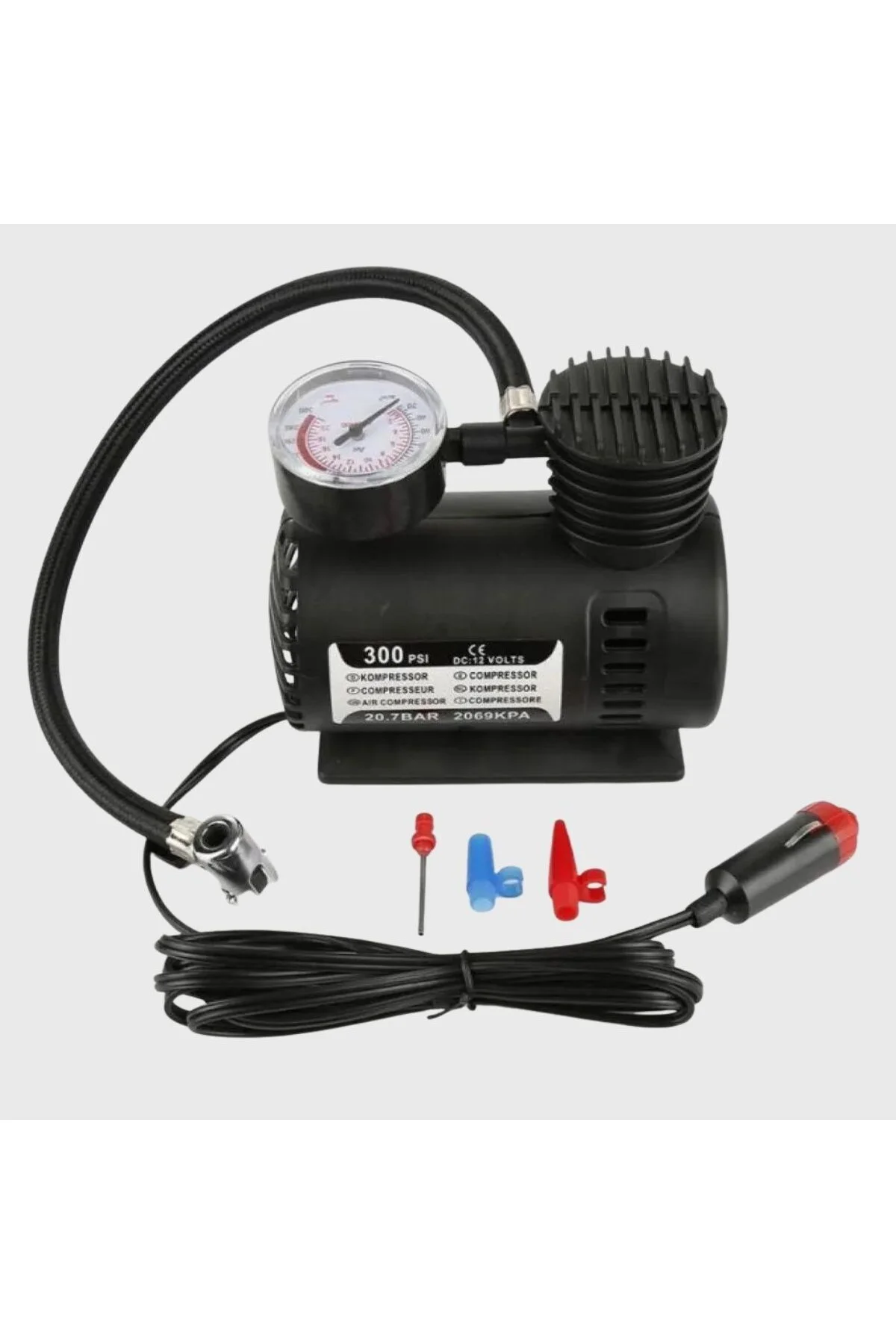 BUFFER® 300 PSI Güçlü Taşınabilir Hava Kompresörü–Araba, Motosikl