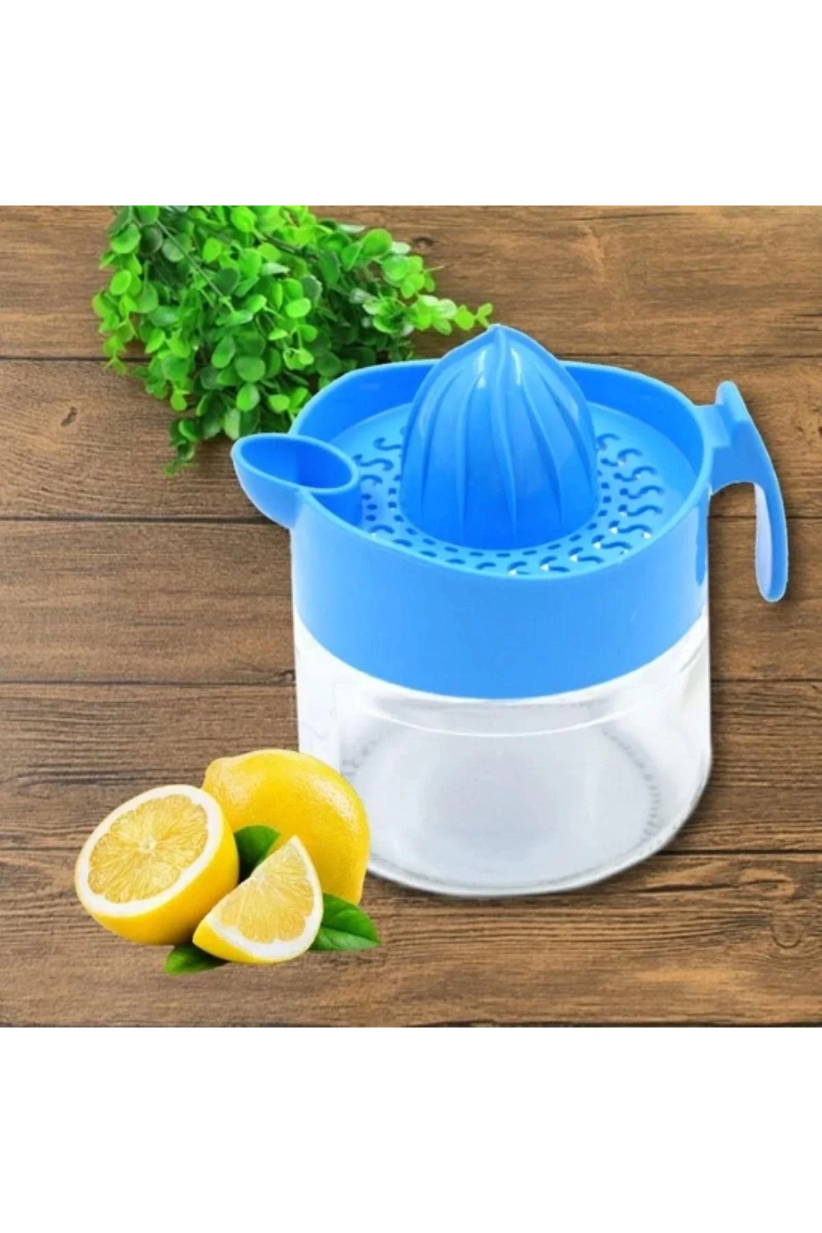 BUFFER® 300ml Cam Hazneli Pratik Limon Narenciye Sıkacağı KC-405