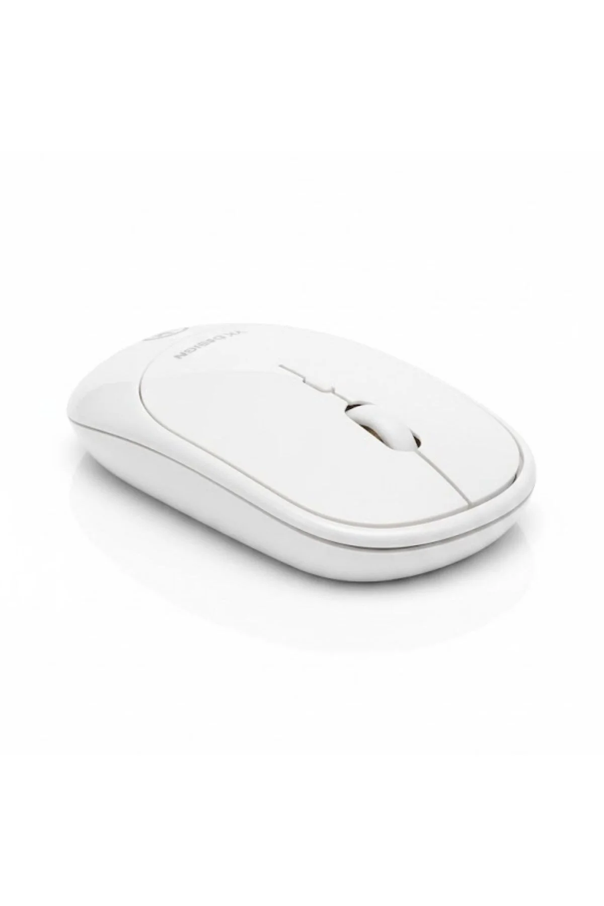 BUFFER® Beyaz Renkli Ergonomik Sessiz Kablosuz Mouse – USB Alıcıl