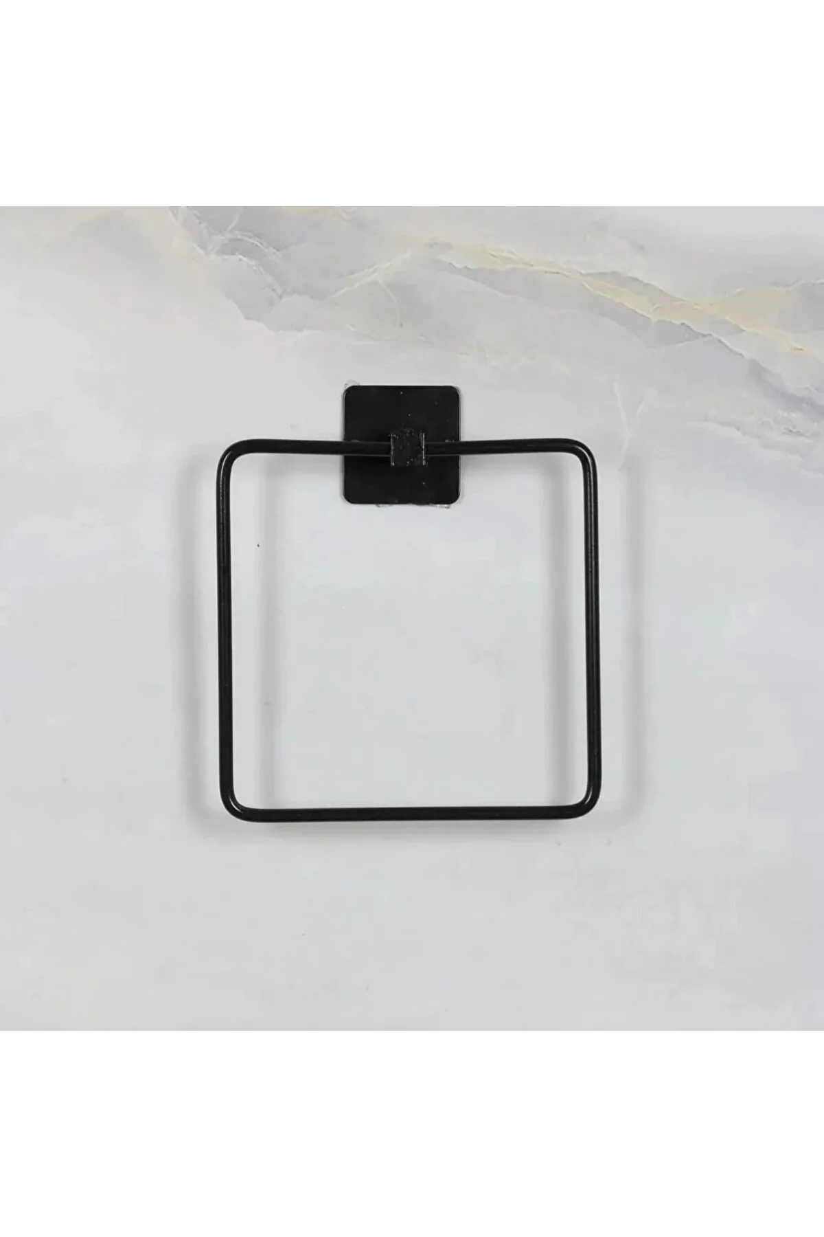 BUFFER® Kendiliğinden Yapışkanlı Siyah Paslanmaz Metal Kare Havlu