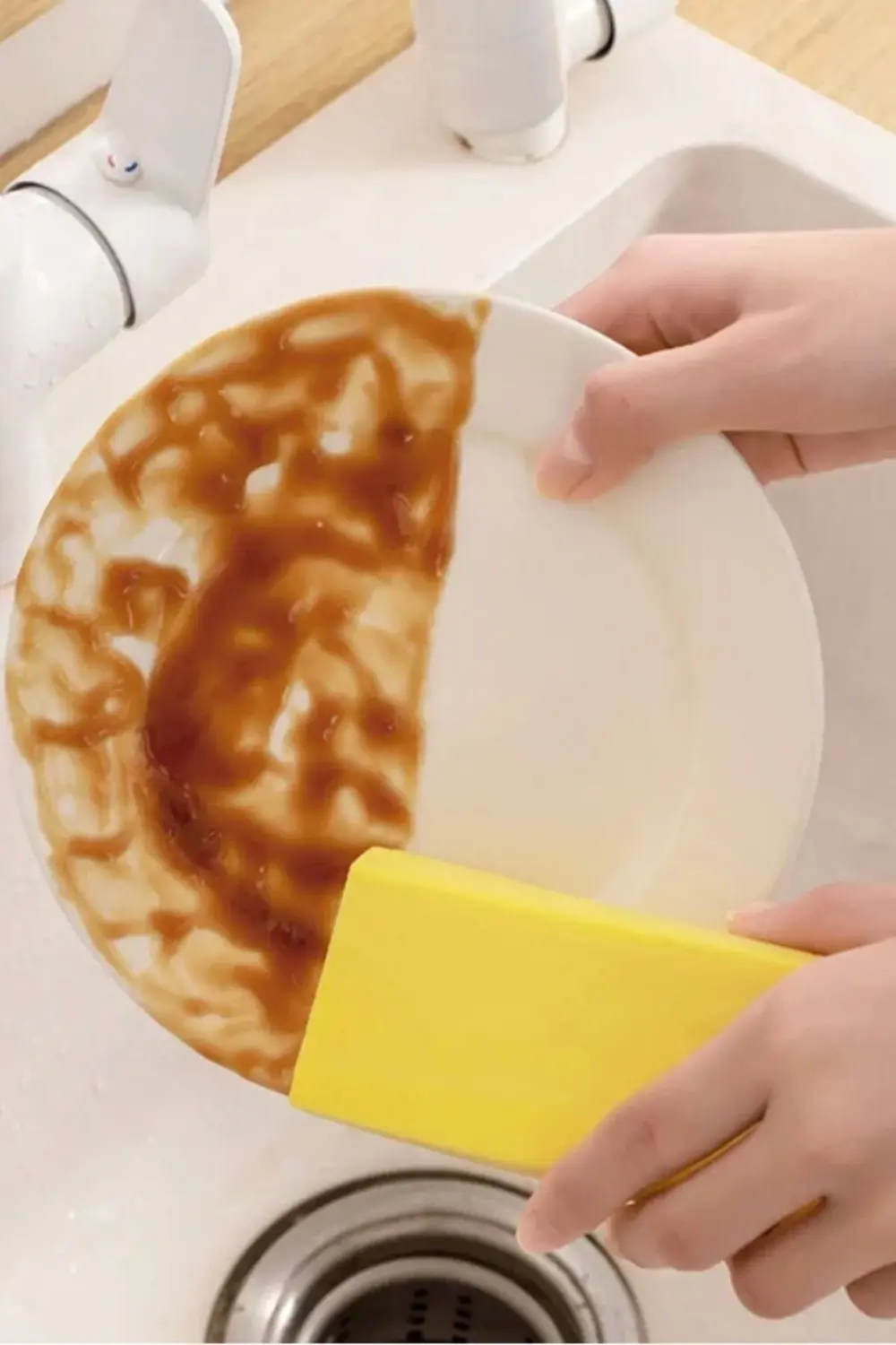 BUFFER® Nemli Silgi Süngeri Banyo,Mutfak ve Araba İçin Temizlik S