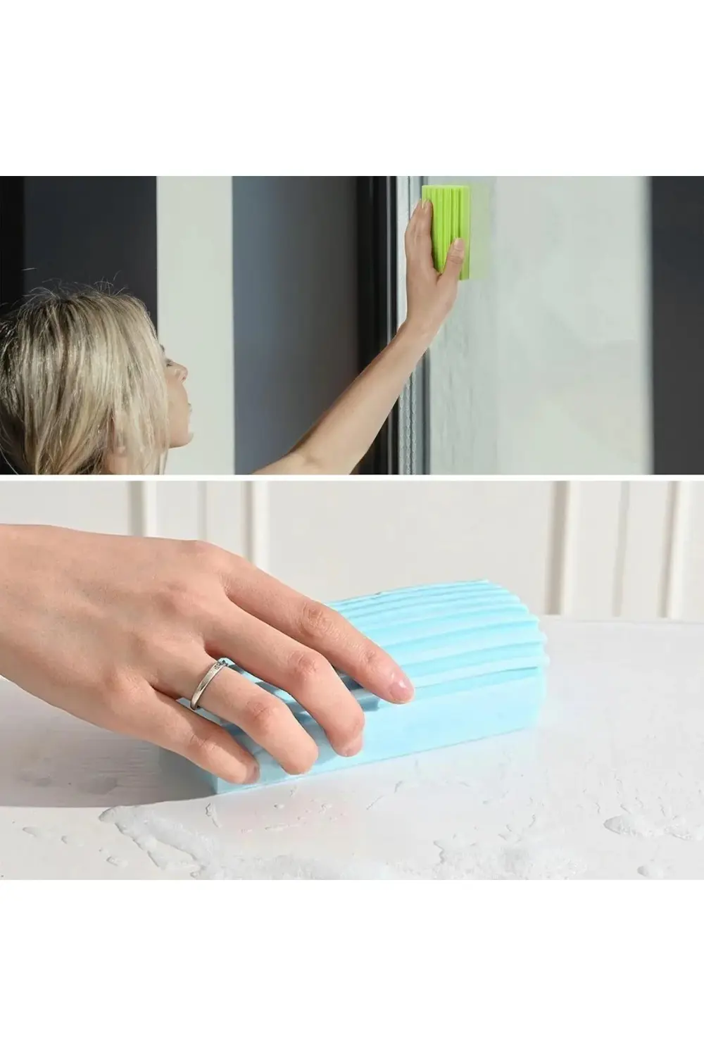 BUFFER® Nemli Silgi Süngeri Banyo,Mutfak ve Araba İçin Temizlik S