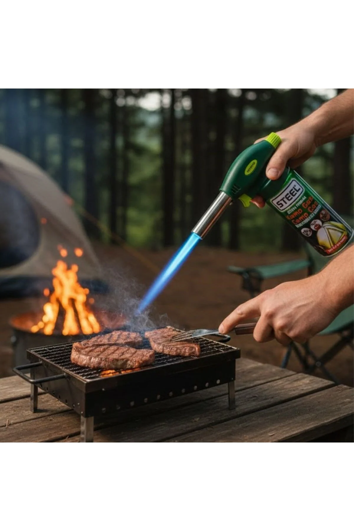 BUFFER® Outdoor Kamp, Piknik ve Tamir İşleri İçin Kamp Gazı Seti 