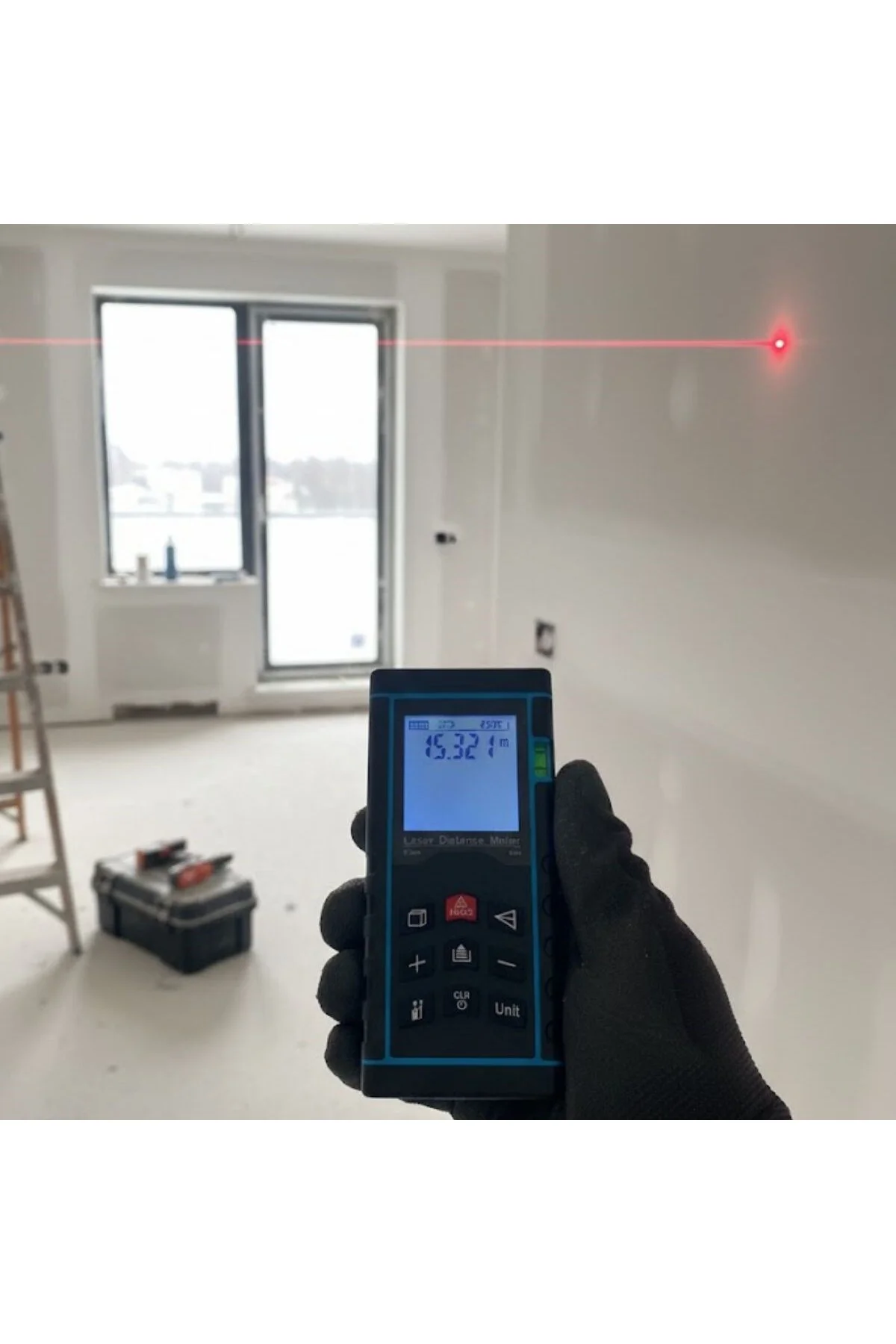 BUFFER® Profesyonel 40 Metre Dijital Lazer Metre Ölçüm Cihazı-LCD