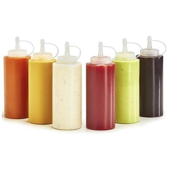 BUFFER® Şeffaf Kapaklı Sızdırmaz Yağlık Sosluk Şişesi Plastik Yağ