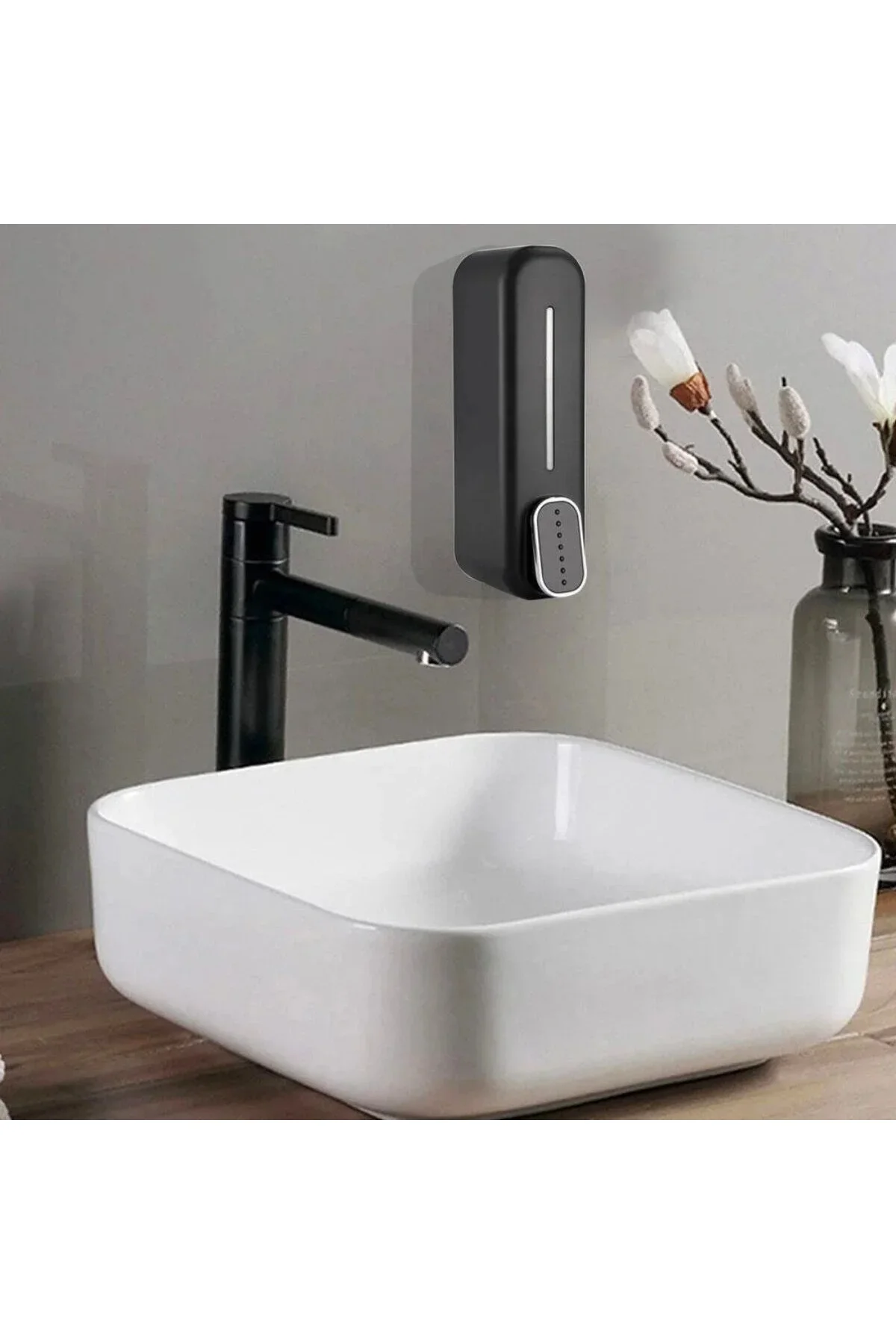 Buffer ® Siyah Duvara Monte Sıvı Sabunluk Dispenser 300 ml Buffer ® Siyah Duvara Monte Sıvı Sabunluk Dispenser 300 ml