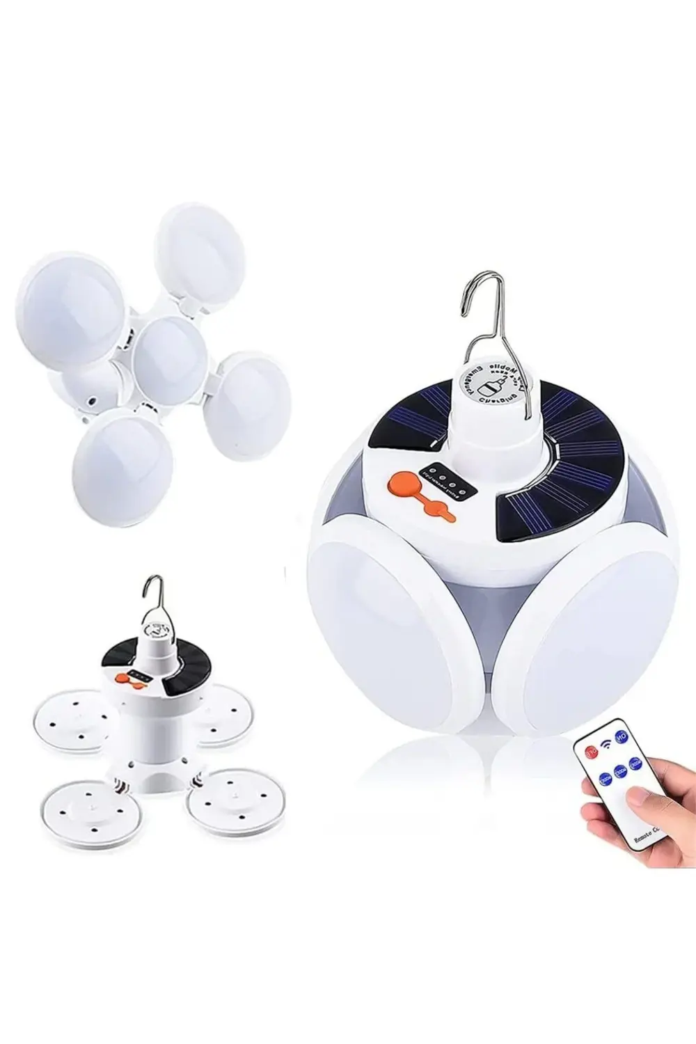 BUFFER® Solar Panelli Şarjlı 5'li Katlanabilir Acil Durum Kamp La BUFFER® Solar Panelli Şarjlı 5'li Katlanabilir Acil Durum Kamp La