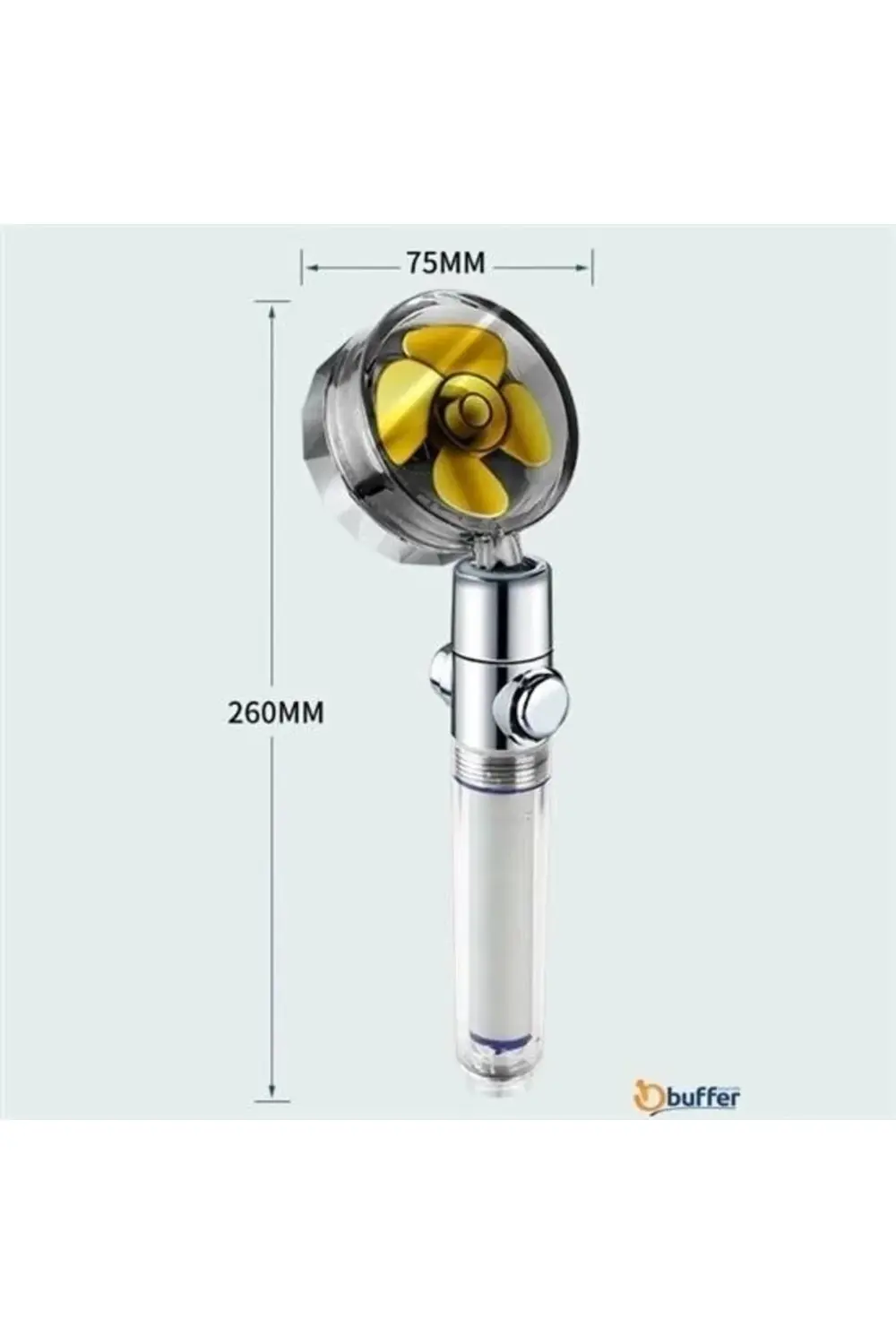 Buffer® Turbo Pervaneli Ve Filtreli Su Tasarruflu 360 Derece Döne