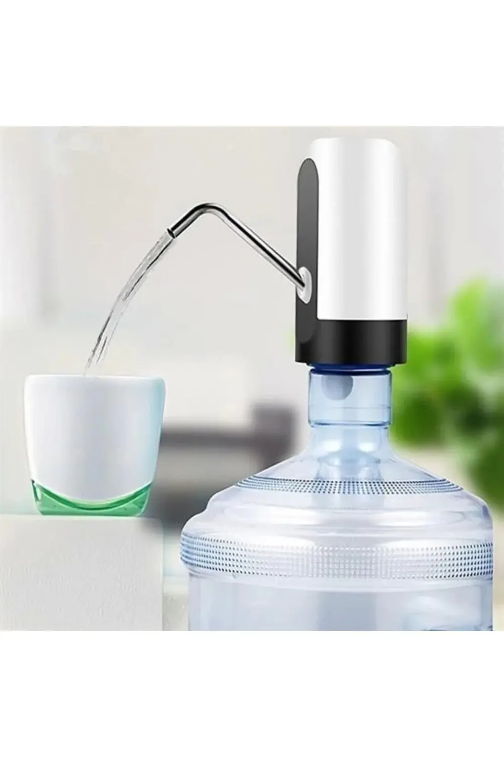 Buffer® Usb Ile Şarj Edilebilir Elektrikli Otomatik Damacana Su P