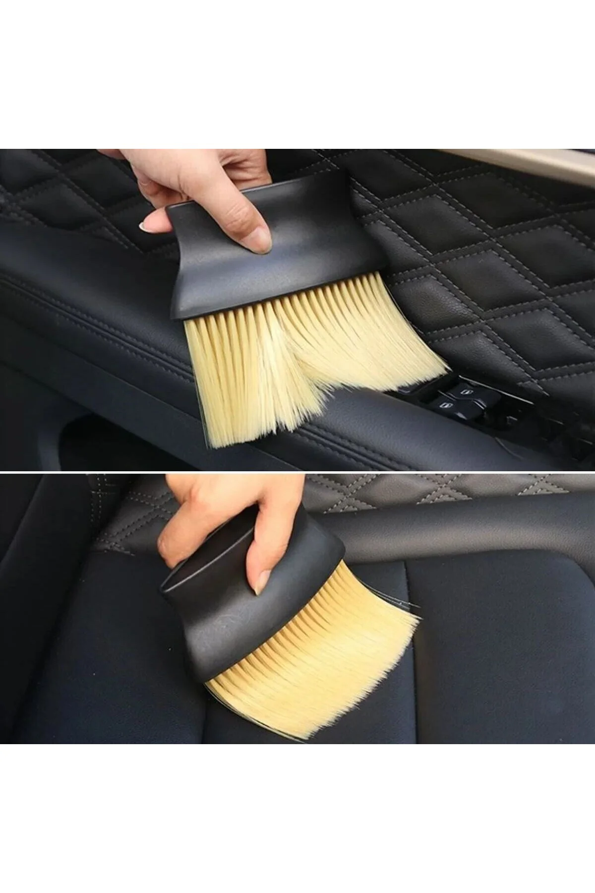 BUFFER® Yumuşak Kıllı ve Ergonomik Saplı Araç İçi Detaylı Toz Tem