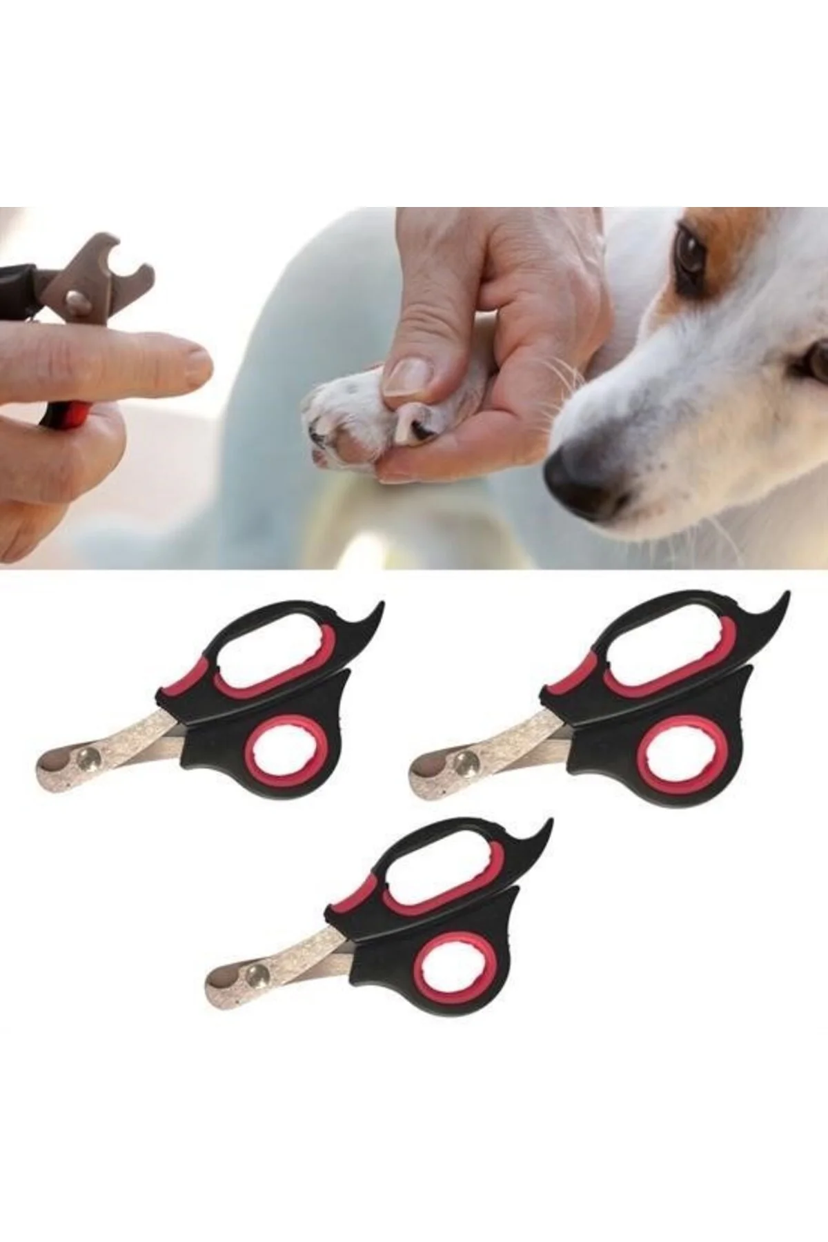 BufferBüyük Irk Köpek Kedi Çelik Uçlu Evcil Hayvan Tırnak Makası Pati Bakım Aleti Ergonomik Kaymaz BufferBüyük Irk Köpek Kedi Çelik Uçlu Evcil Hayvan Tırnak Makası Pati Bakım Aleti Ergonomik Kaymaz - Görsel 7