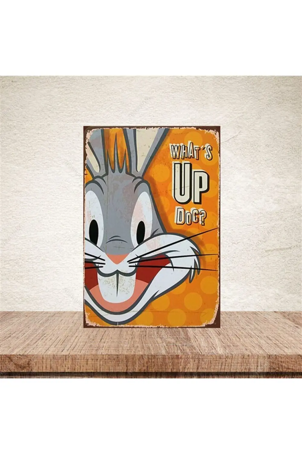 Bugs Bunny 20-30 cm Retro Ahşap Poster