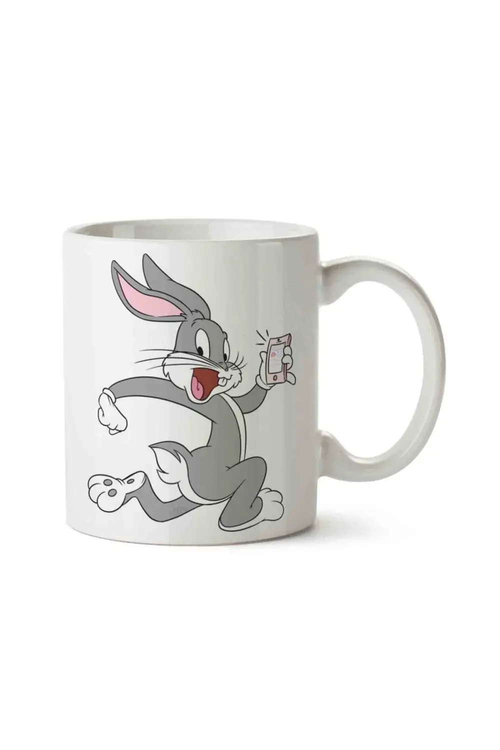 Bugs Bunny Telefon Porselen Kupa Bardak