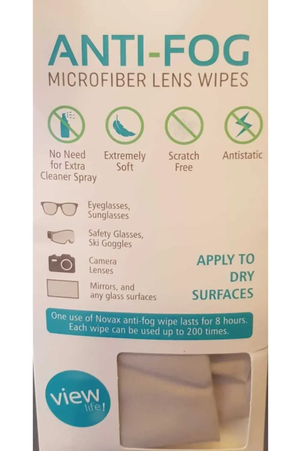 Buğu Önleyici Gözlük Bezi