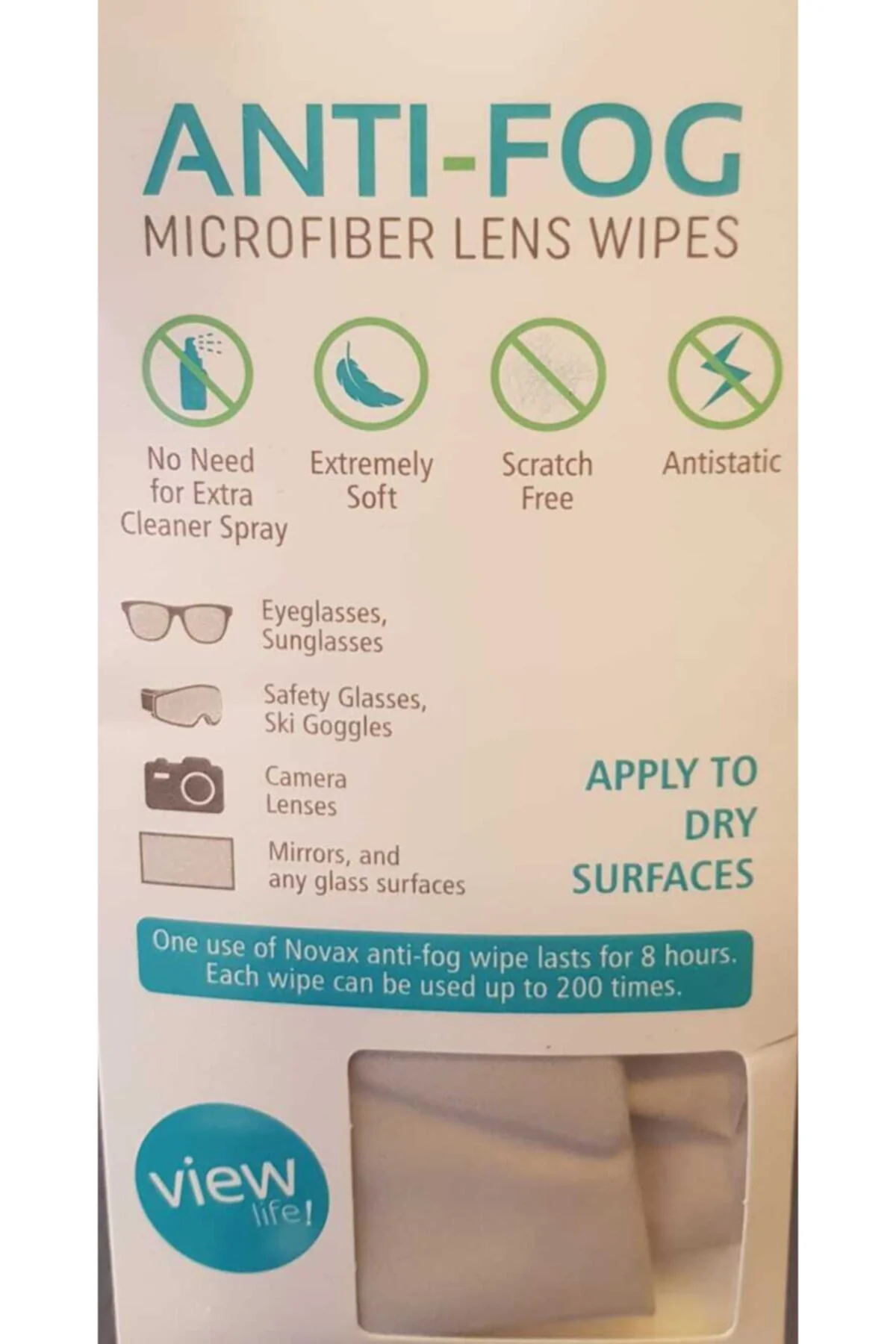 Buğu Önleyici Gözlük Bezi