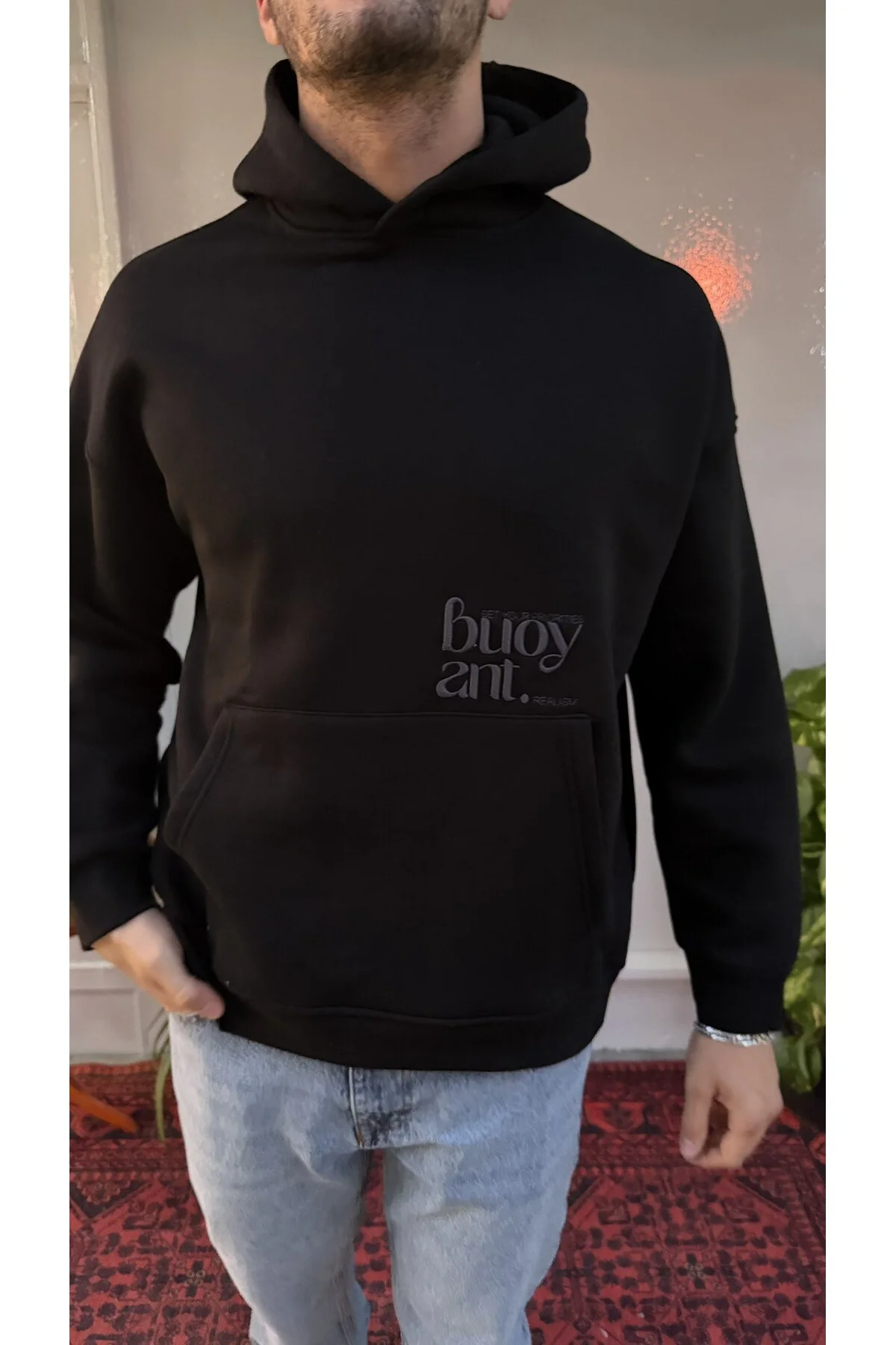 Bugy Sırt Baskılı Sweatshirt
