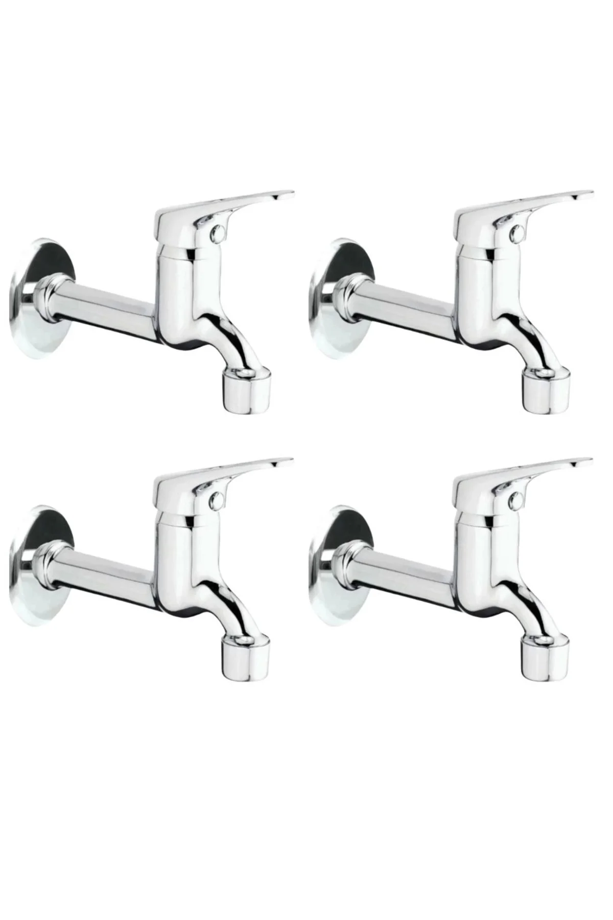 Buğz 4Lü Aç Kapa Mix Lavabo Musluk Wc Lavabo Uzun Musluk Perlatör
