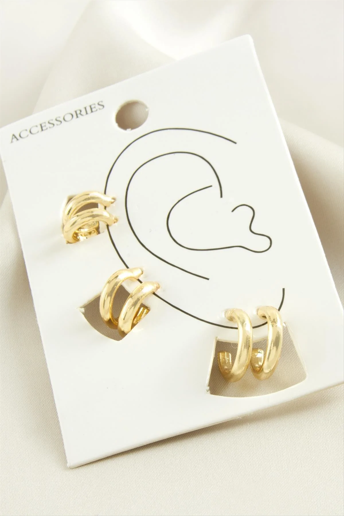 BUĞZ 6 Adet Halka Kıkırdak Küpe