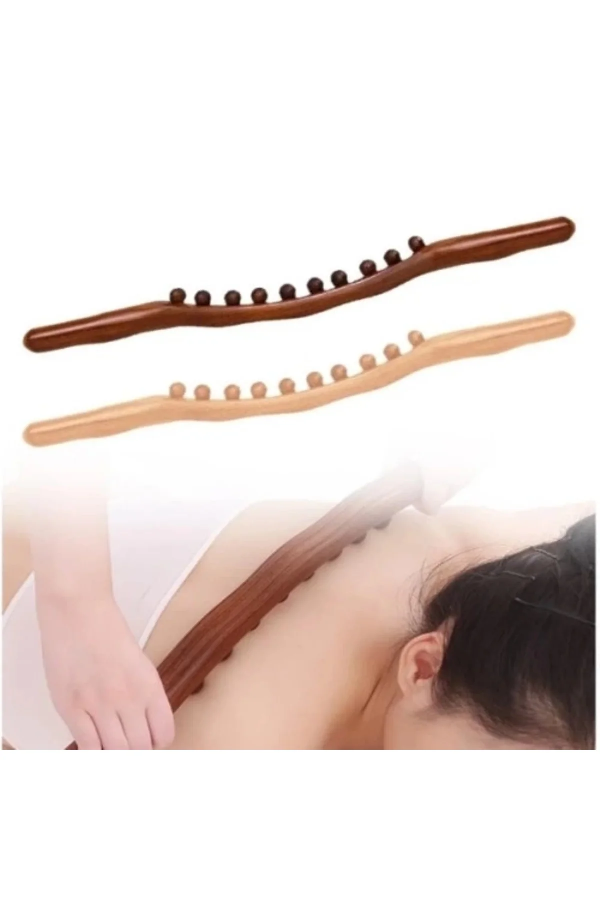 Buğz 60 Cm Doğal Ahşap Masaj Sopası