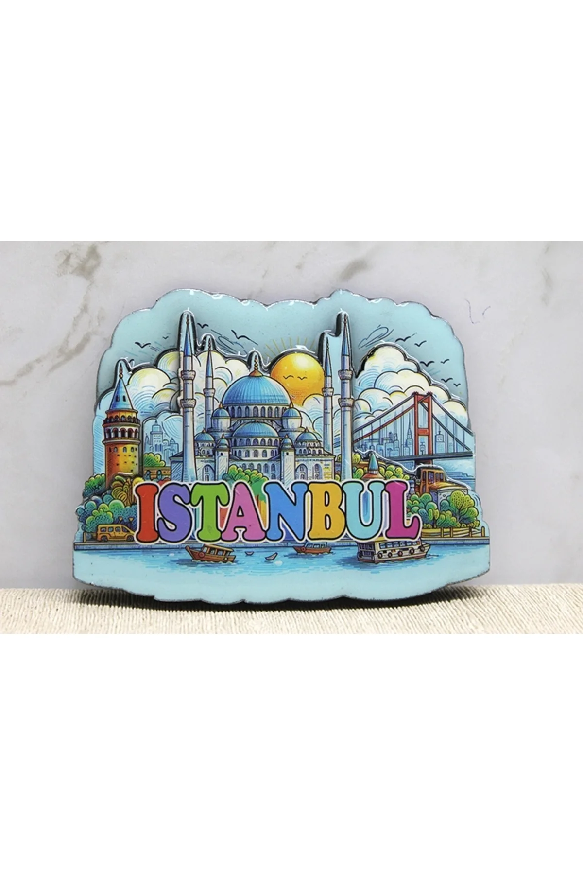 Buğz Ahşap İstanbul Temalı Magnet - Model 10