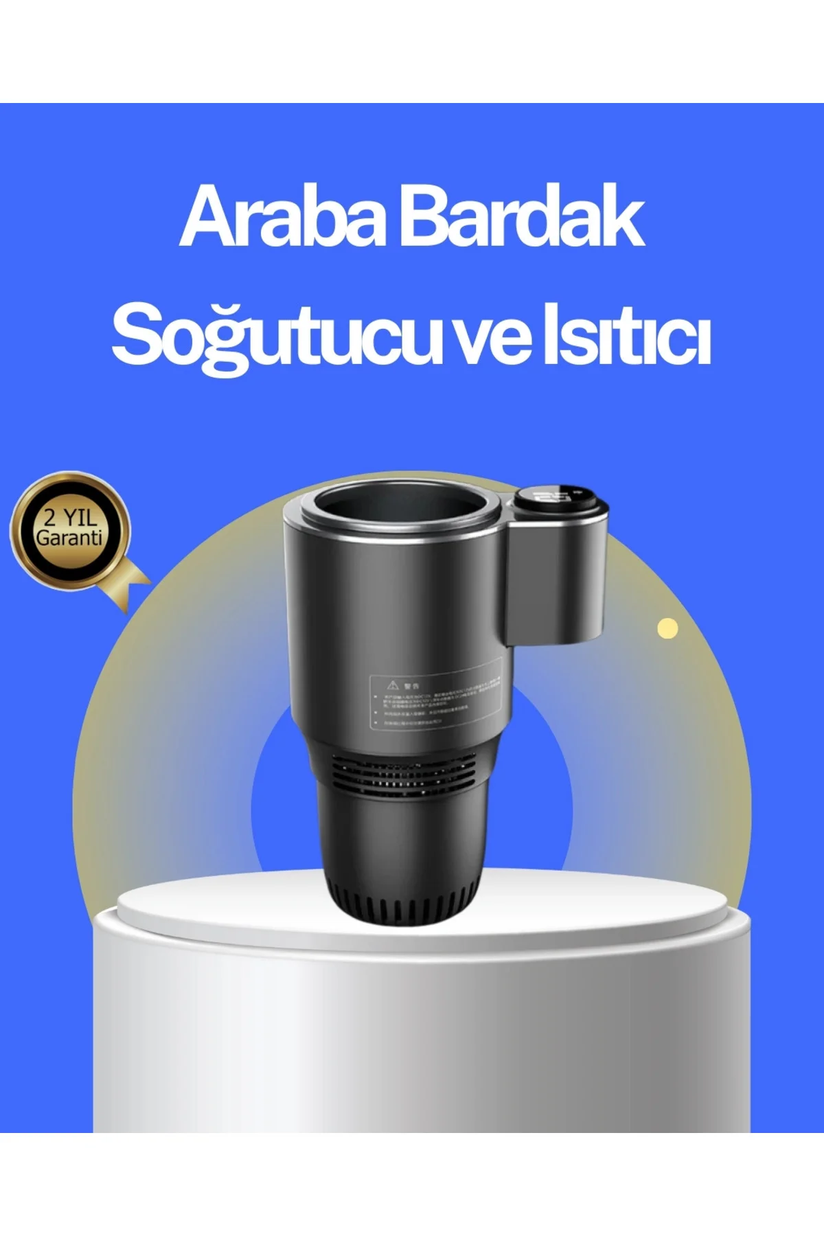 Buğz Araç İçi Isıtıcı Soğutucu Bardaklık 60°C Isıtma -4°C Soğutma