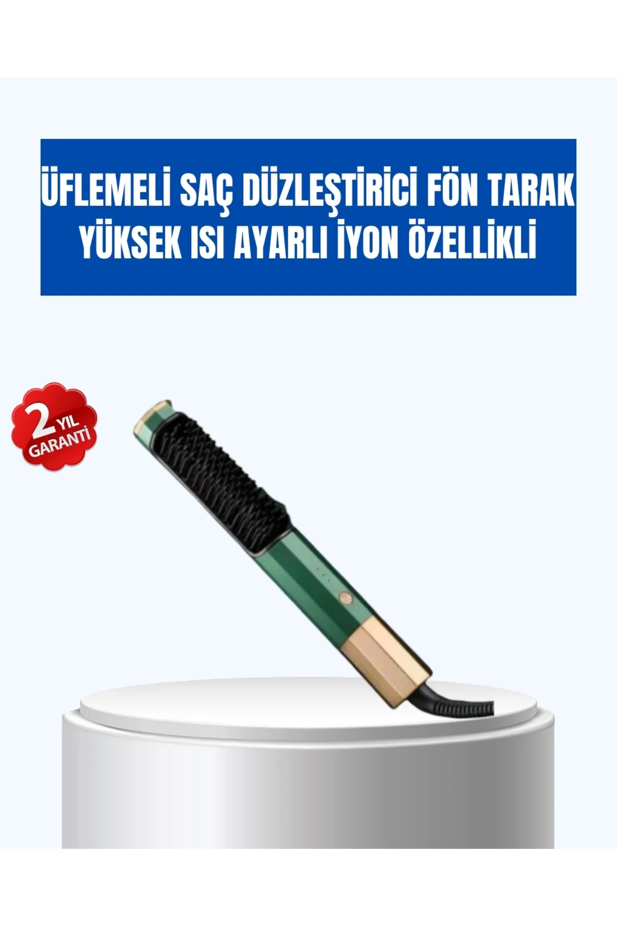 Buğz Ayarlanabilir Isı Kontrollü Saç Şekillendirme Seti – Tüm Saç