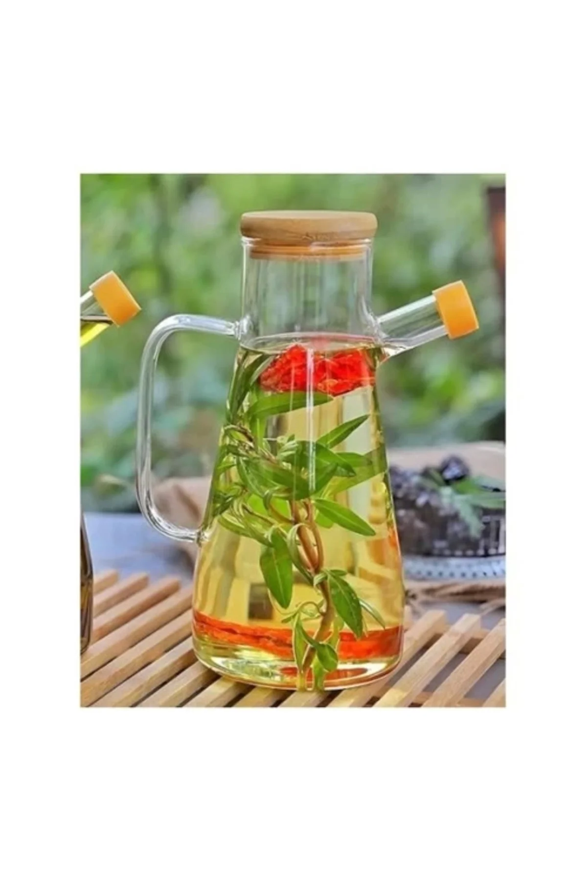 Buğz Borosilikat Cam 900 Ml. Yağdanlık