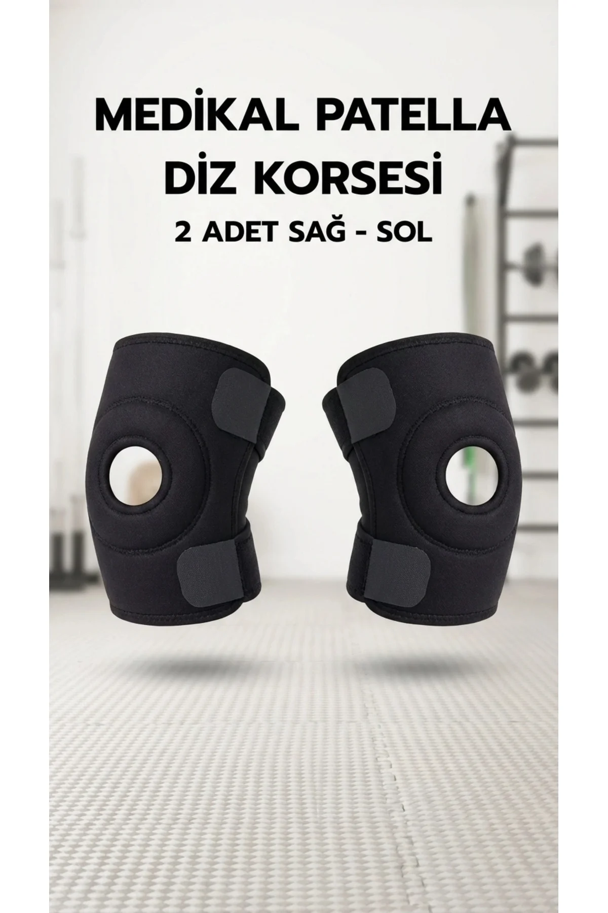 Buğz Çapraz Bağ Destekli Menisküs Önleyici Spor Dizliği - İkili S