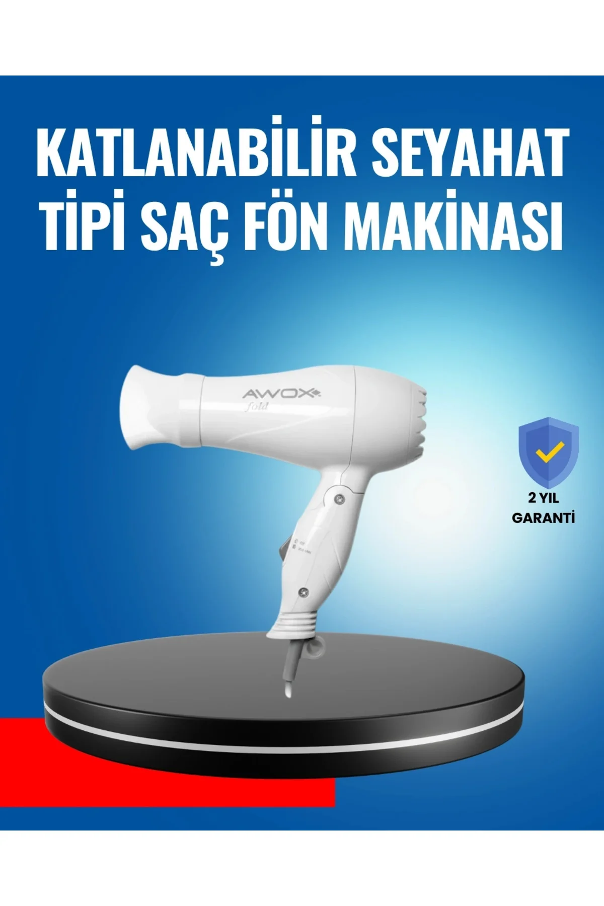 Buğz Çift Isı Ve Hız Ayarlı Katlanabilir Saç Kurutma Makinesi