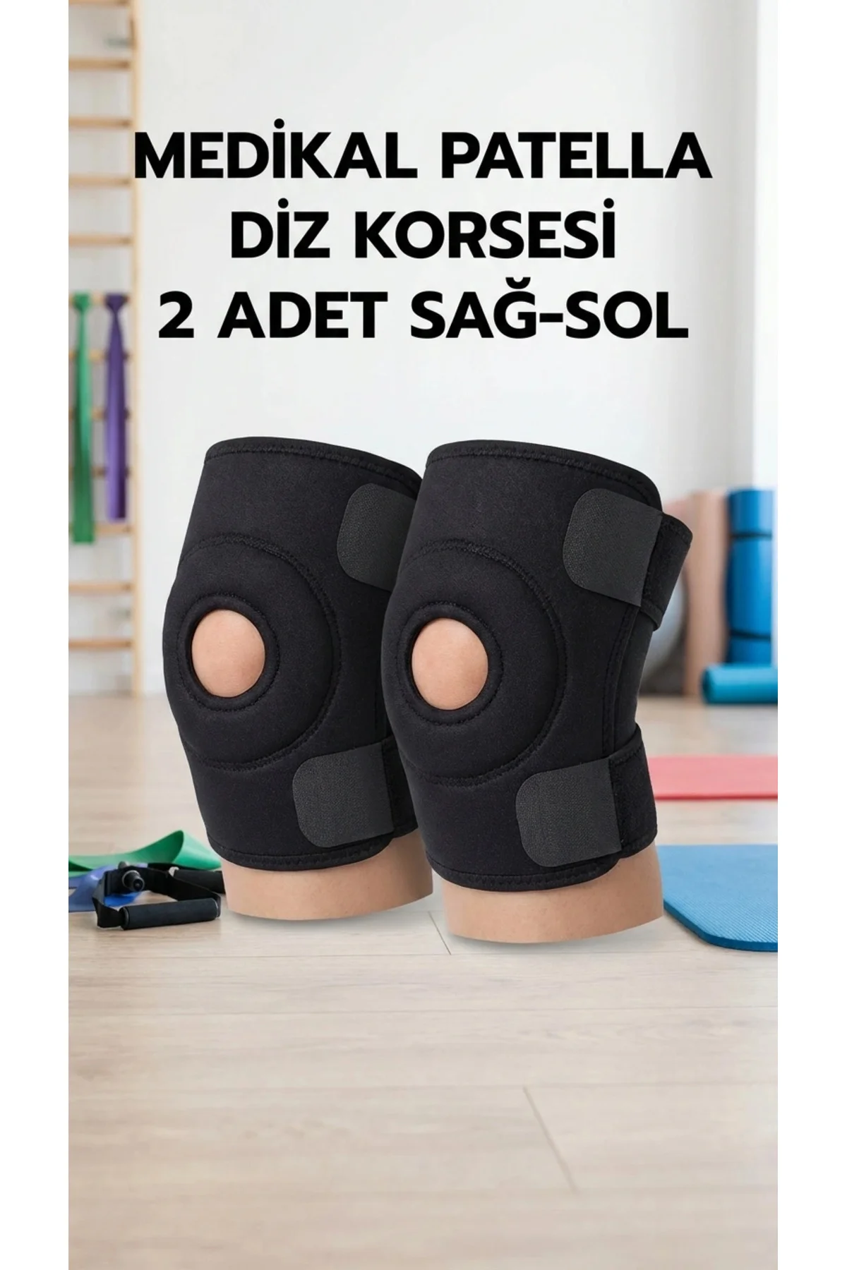 Buğz Çift Taraflı Patella Destekli Menisküs Ağrısı İçin Spor Dizl