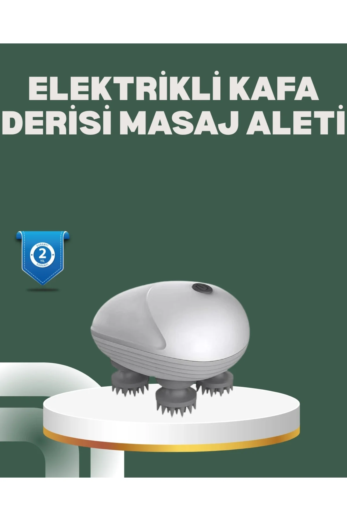Buğz Derin Masaj Sağlayan Elektrikli Kafa Masaj Aleti