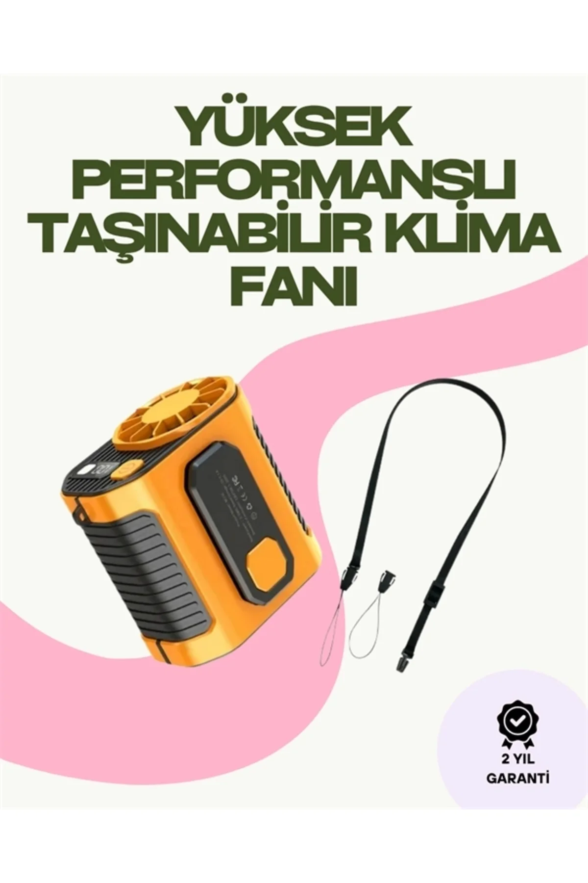 Buğz Dijital Göstergeli Turbo Taşınabilir Fan – Usb Type-C, 3 Ser