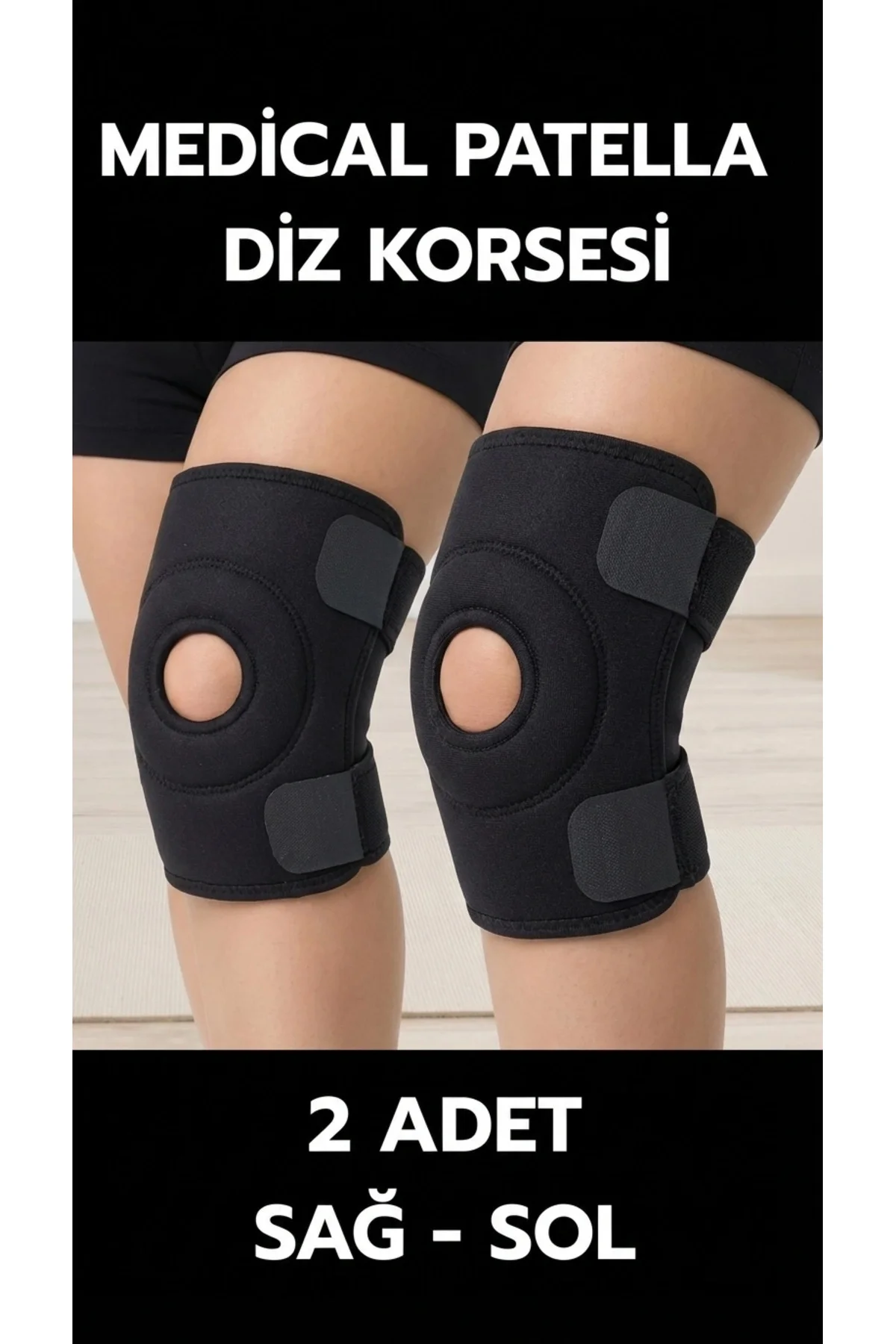 Buğz Dizlik Çiftli Patella Destekli Sporcu Çapraz Bantlı Menisküs