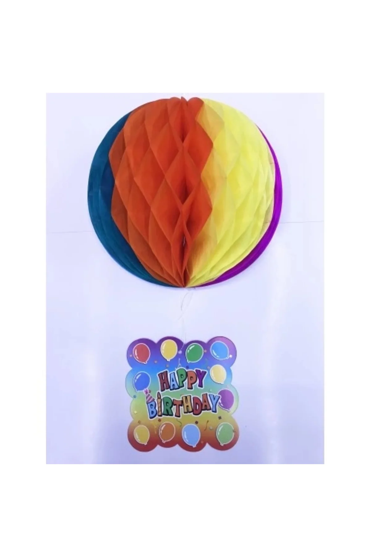 Buğz Happy Birthday Kağıt Süsü 55 Cm