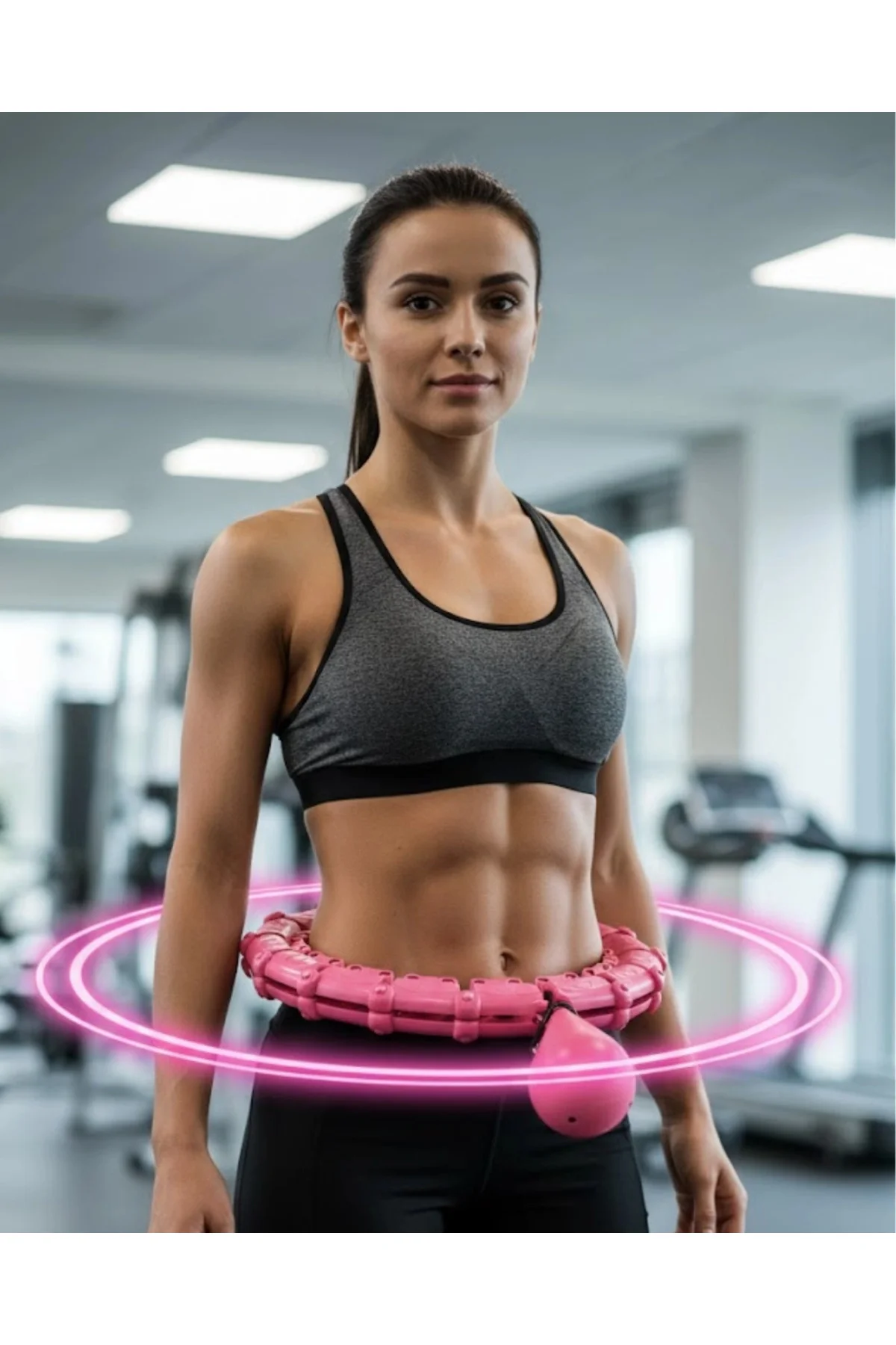 Buğz Masajlı Akıllı Hula Hoop Ayarlanabilir Fitness Çemberi