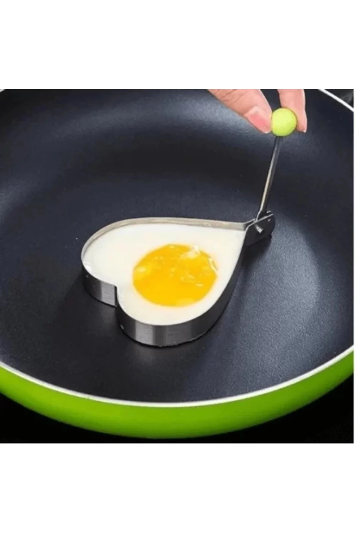 Buğz Metal Kalp Omlet Krep Kalıbı