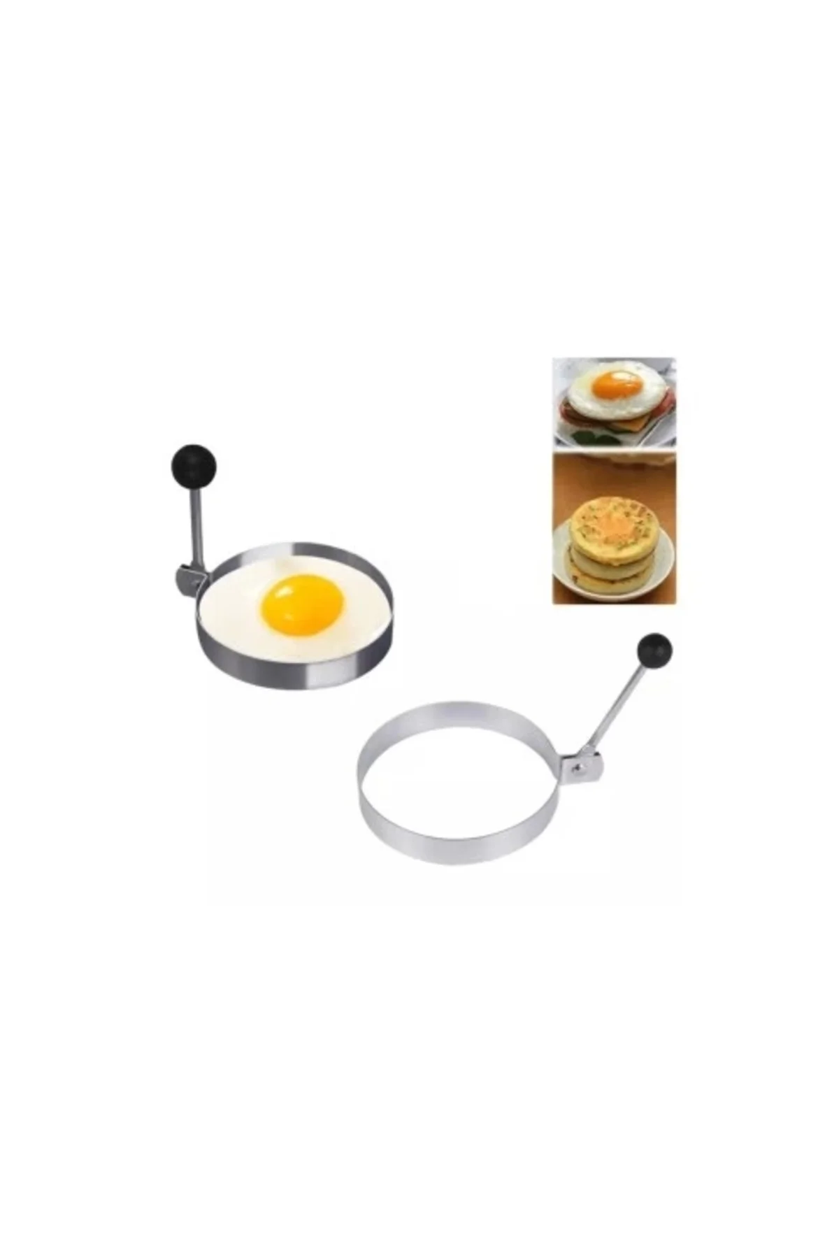 Buğz Metal Yuvarlak Omlet Krep Kalıbı
