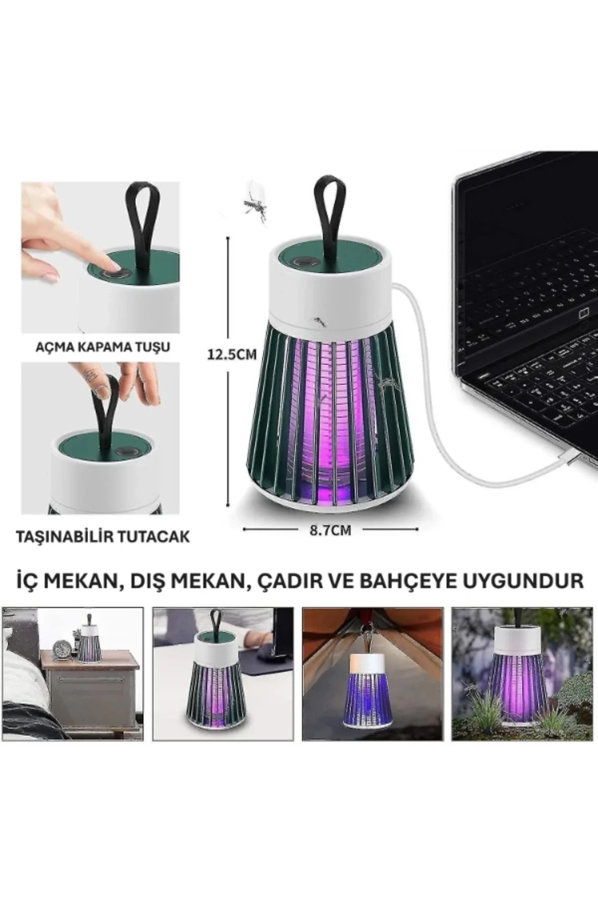 Buğz Mini Taşınabilir Sinek Öldürücü Uv Lamba