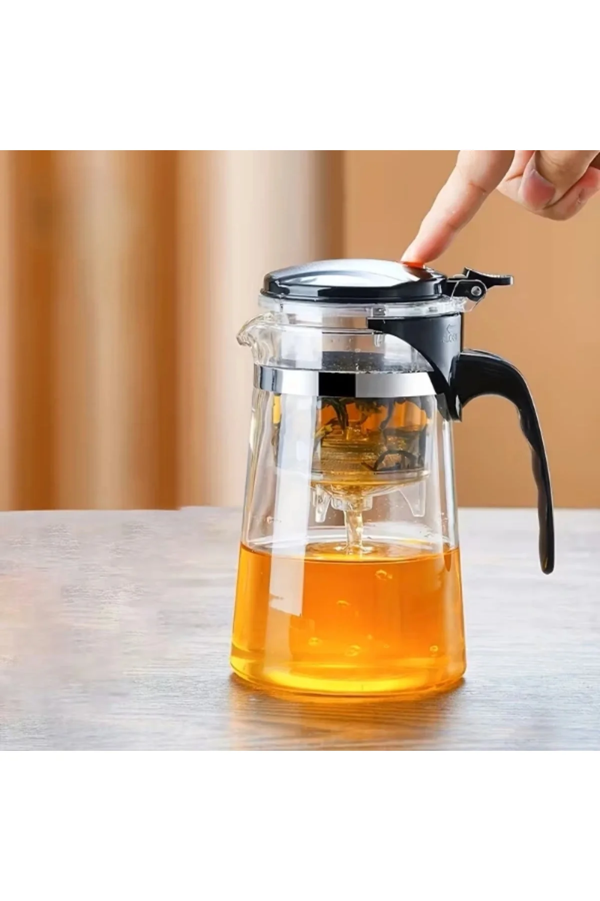 Buğz Otomatik Basmalı Demlik 900 Ml