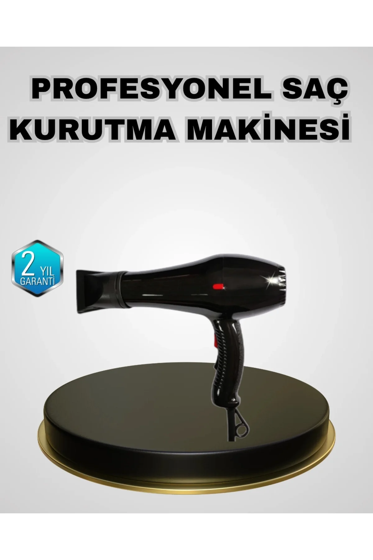 Buğz Profesyonel 2200W Fön Makinesi Soğuk Sıcak Üflemeli İki Kade