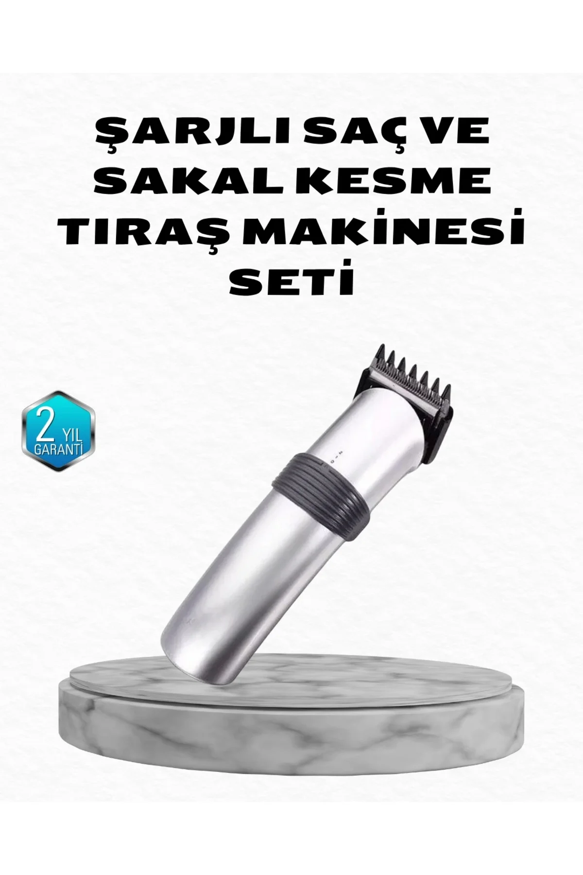 Buğz Profesyonel Şarjlı Saç Ve Sakal Kesme Makinesi – Paslanmaz Ç