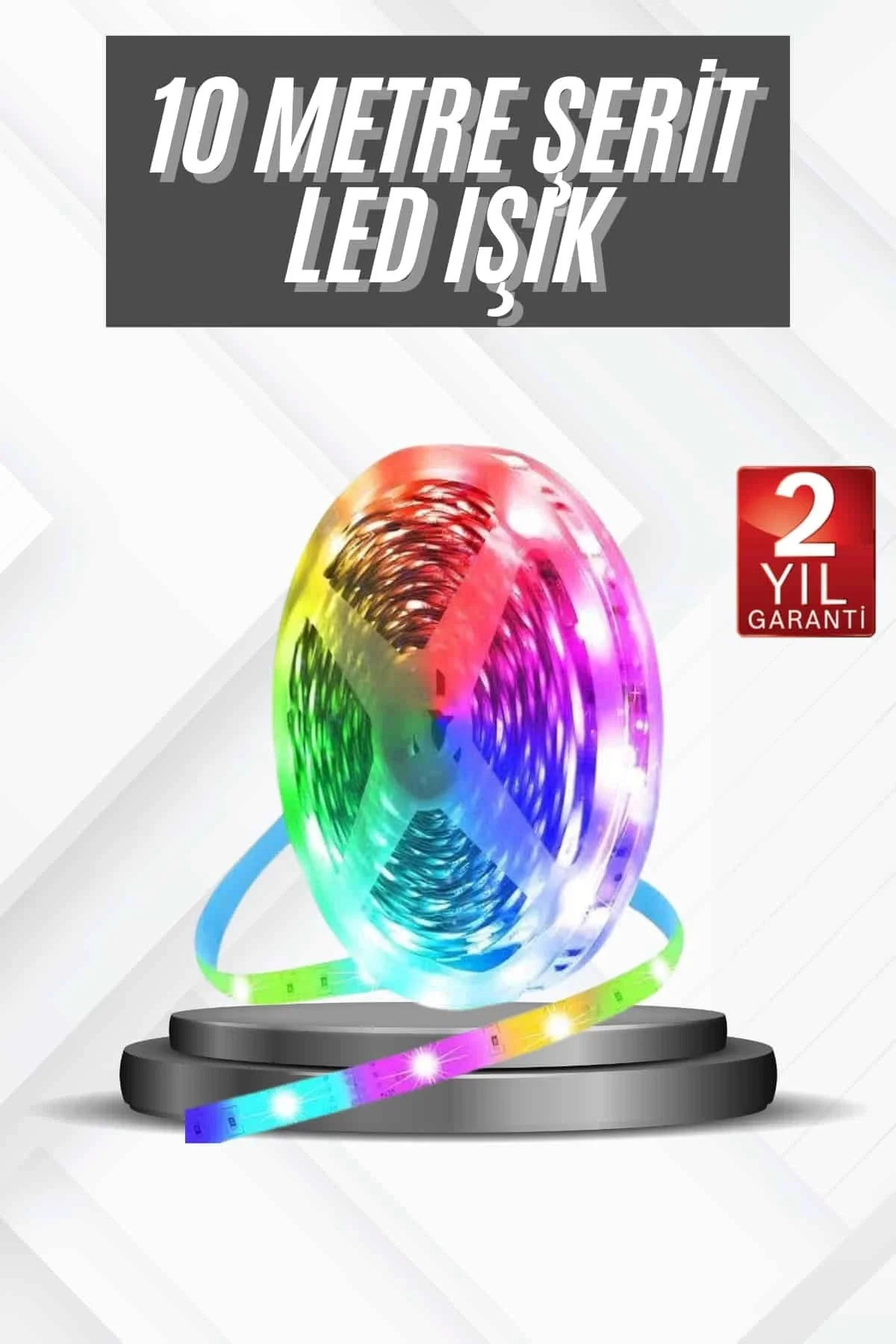 Buğz Rgb Şerit Led 10 Metre Led Işık Kumanda Ile Rgb