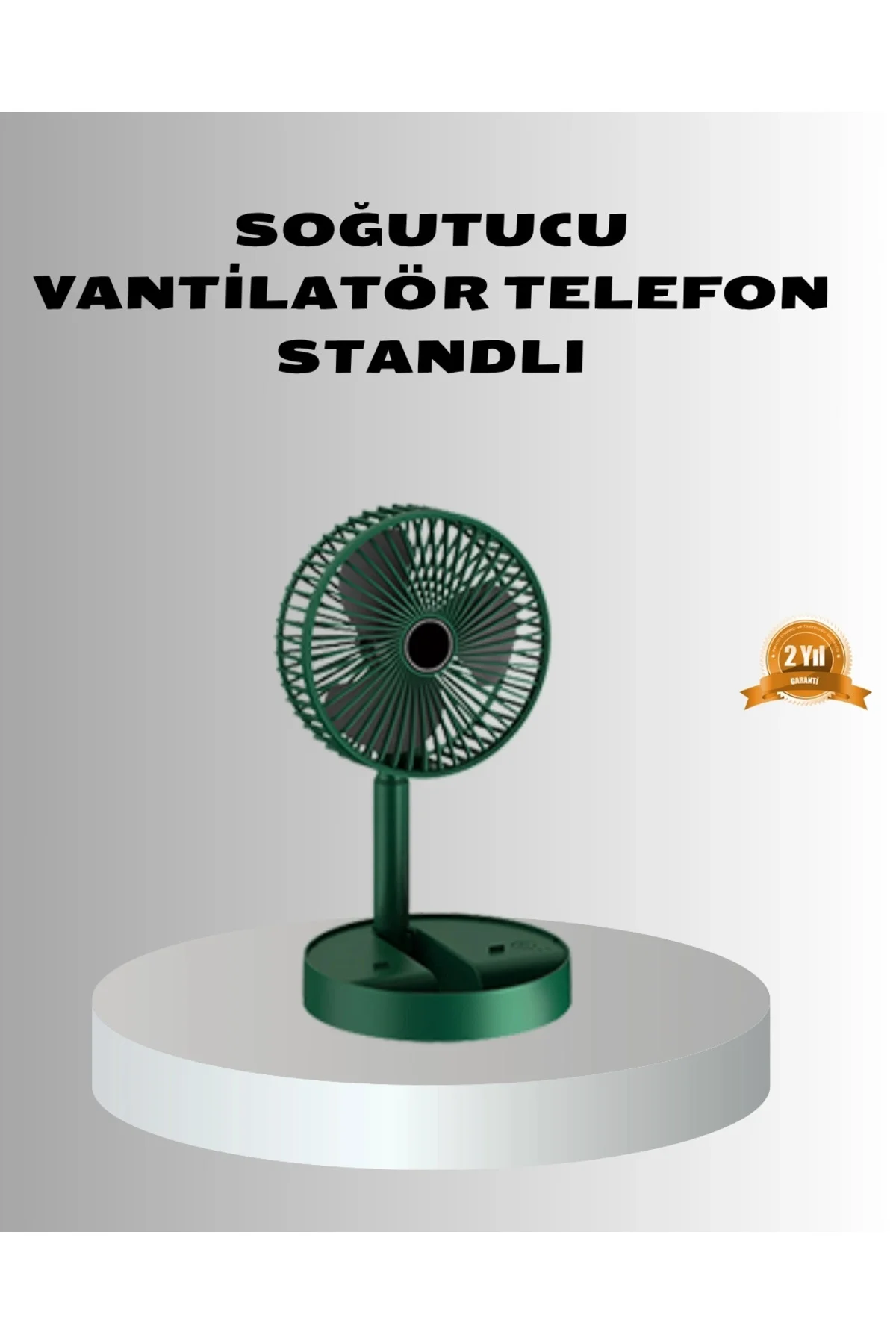 Buğz Şarjlı Katlanabilir Mini Fan – 3 Kademe Hız Ayarı, Taşınabilir Tasarım