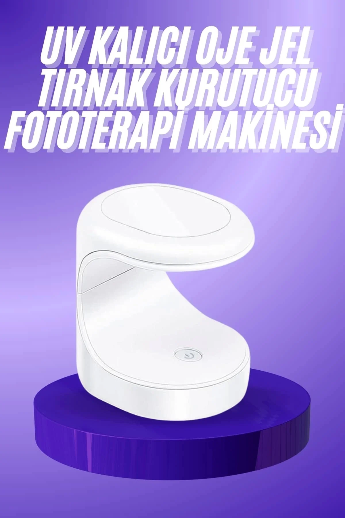 Buğz Seyehat Tipi Mini Oje Kurutucu Ultraviole Mor Işık Protez Tı