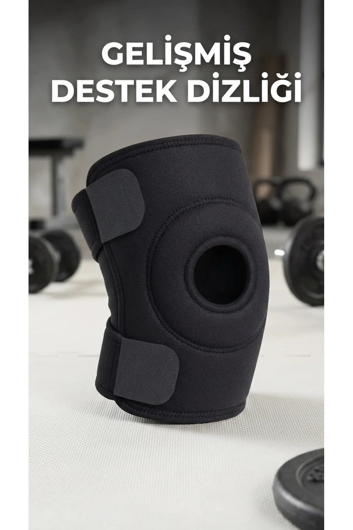 Buğz Sporcu Diz Korsesi Çapraz Bağ Destekli Termojel Hediyeli