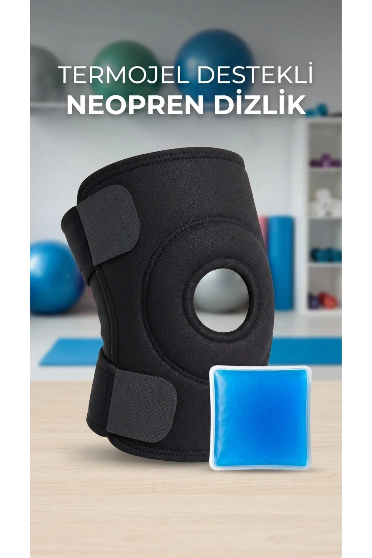 Buğz Sporcu Dizlik Çapraz Destekli, Menisküs Ağrısı İçin Termojel
