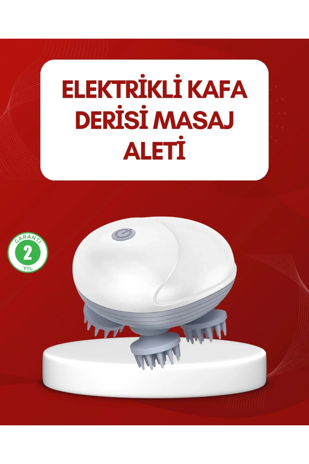 Buğz Su Geçirmez Elektrikli Kafa Masaj Cihazı Ipx7